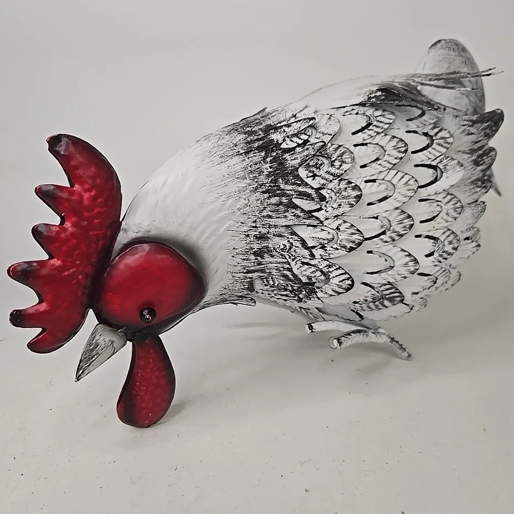 White‎ Decorative Rooster 10